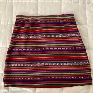 Kaisely Multi Colored Striped Bohemian Skirt, Size: S - NWOT